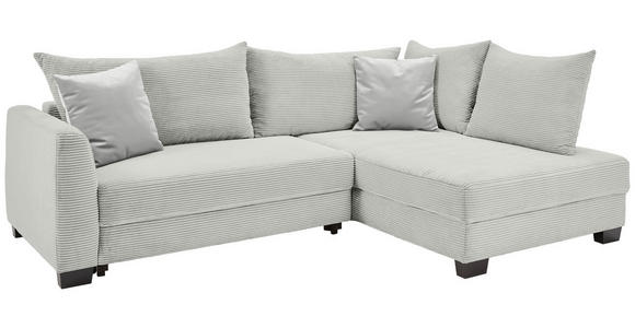 ECKSOFA in Cord Naturfarben  - Schwarz/Naturfarben, KONVENTIONELL, Holz/Textil (267/181cm) - Carryhome