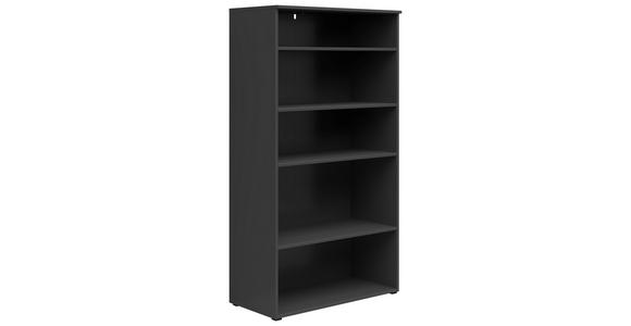 REGAL Graphitfarben - Anthrazit/Graphitfarben, MODERN, Holzwerkstoff/Kunststoff (80/147/40cm) - Carryhome