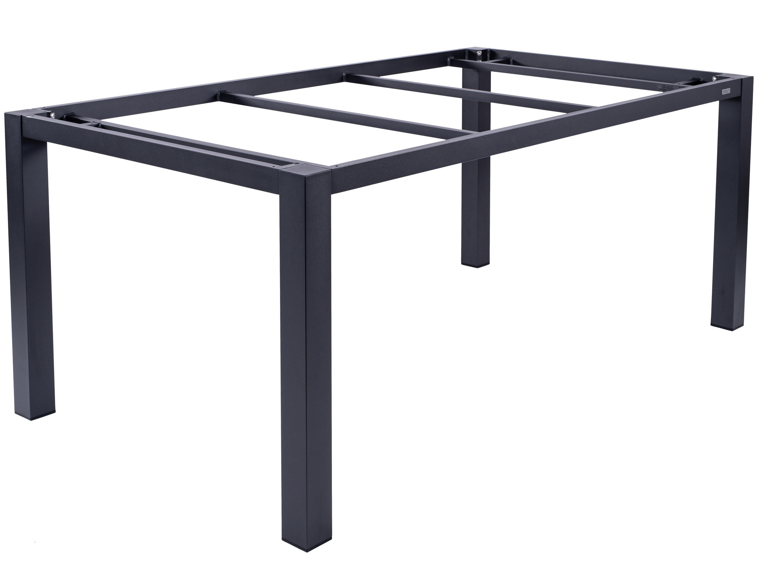 GARTENTISCHGESTELL 210/100/74 cm Metall Graphitfarben  - Graphitfarben, Design, Metall (210/100/74cm) - Zebra 