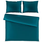 BETTWÄSCHE TANJA Satin 200/200 cm  - Petrol, Basics, Textil (200/200cm) - Novel