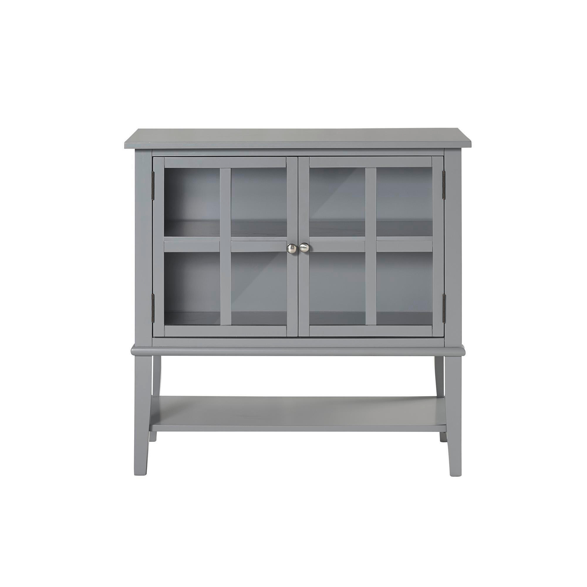 KOMMODE  in 79/77/39 cm  - Grau, Design, Glas/Holz (79/77/39cm) - MID.YOU