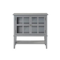 KOMMODE  in 79/77/39 cm  - Grau, Design, Glas/Holz (79/77/39cm) - MID.YOU