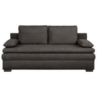 SCHLAFSOFA  mit Liegefunktion, Schlafen auf Sitzhöhe, Rücken echt Struktur Schwarz  - Schwarz, KONVENTIONELL, Kunststoff/Textil (195/93/83cm) - Carryhome