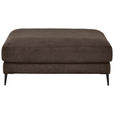 HOCKER in Textil Mokka  - Schwarz/Mokka, Design, Textil/Metall (120/43/90cm) - Dieter Knoll