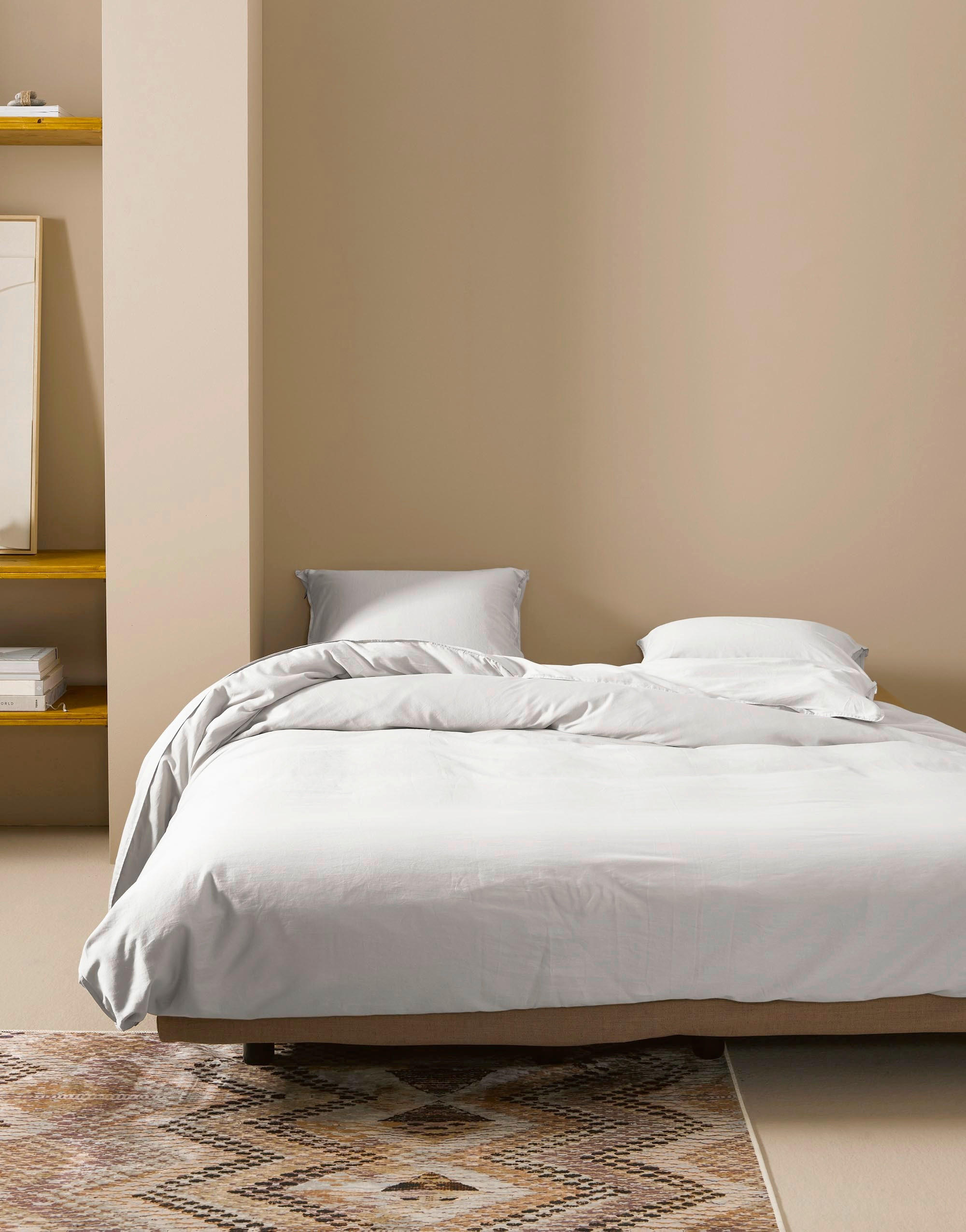 BETTWÄSCHE Minte Satin 135/200 cm  - Hellgrau, Basics, Textil (135/200cm) - Essenza