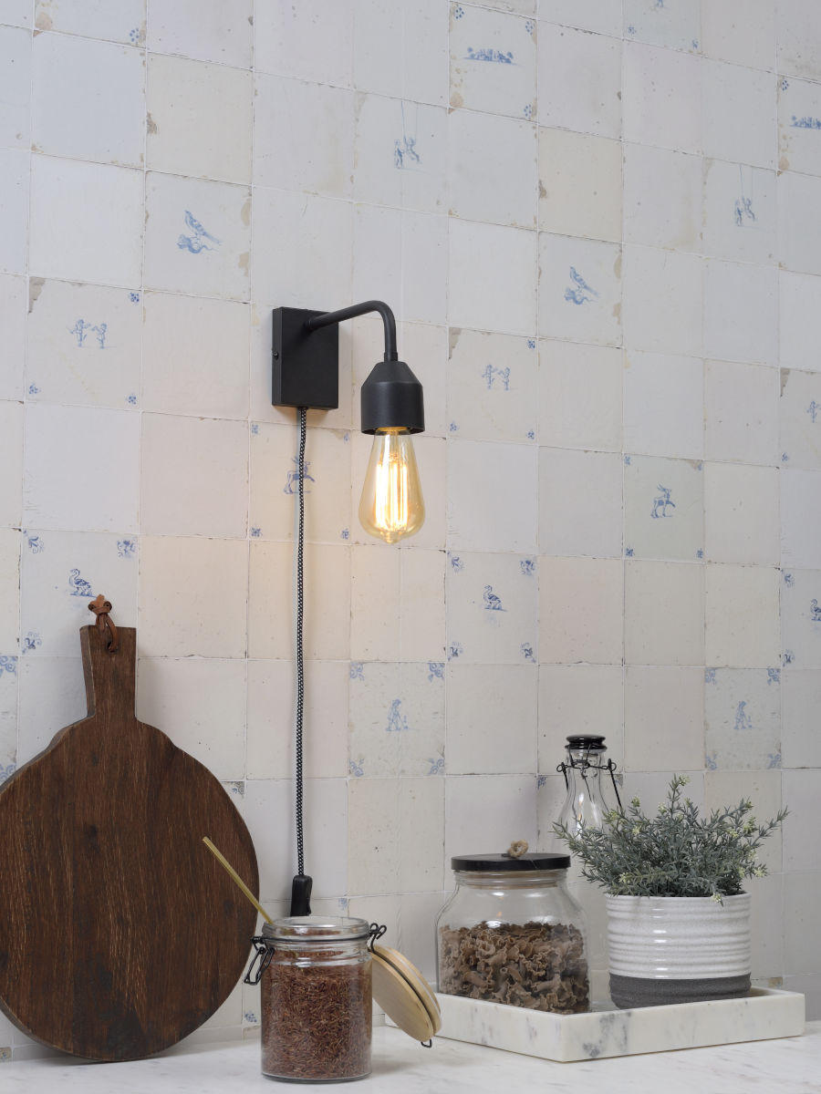 WANDLEUCHTE Madrid   - Schwarz, Design, Metall (7/14,7/20,3cm) - It's about Romi