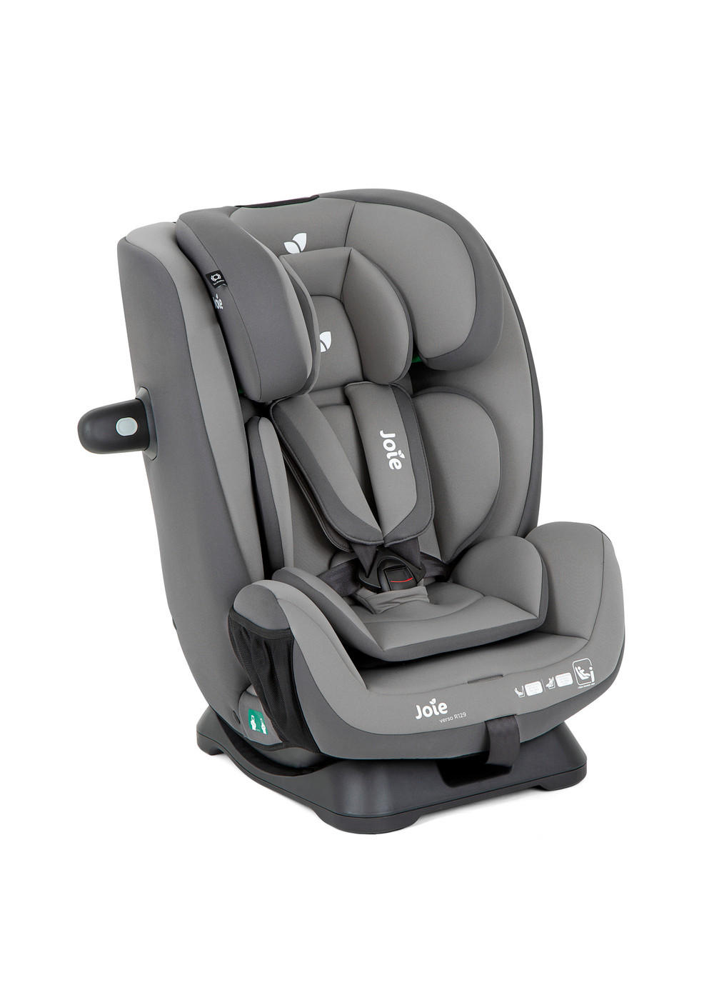 KINDERAUTOSITZ VERSO R129 COBBLESTONE   - Dunkelgrau/Grau, Basics, Kunststoff/Textil (44/60/57cm) - Joie