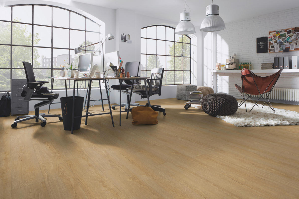 LAMINATBODEN Exquisit  - Eichefarben, KONVENTIONELL, Holz (138.0/19.3/0.8cm)