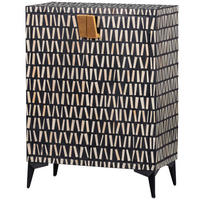 KOMMODE Menne  in 81/108/43 cm  - Goldfarben/Schwarz, Design, Holz/Metall (81/108/43cm) - Livetastic