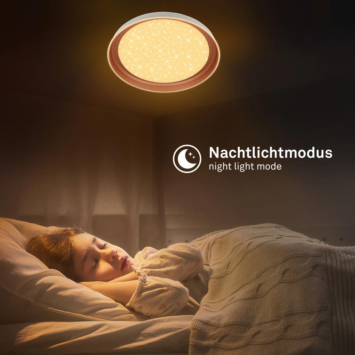 LED MENNYEZETI LÁMPA - világosszürke/cappuccino, Basics, műanyag (43/8cm)