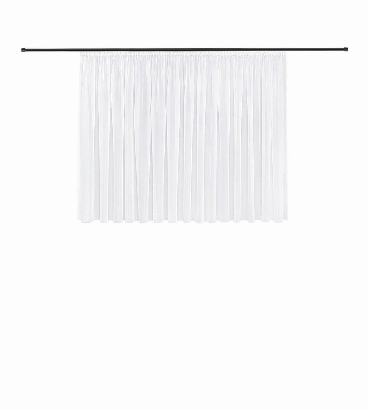 FERTIGSTORE  transparent  300/150 cm   - Weiß, Basics, Textil (300/150cm)