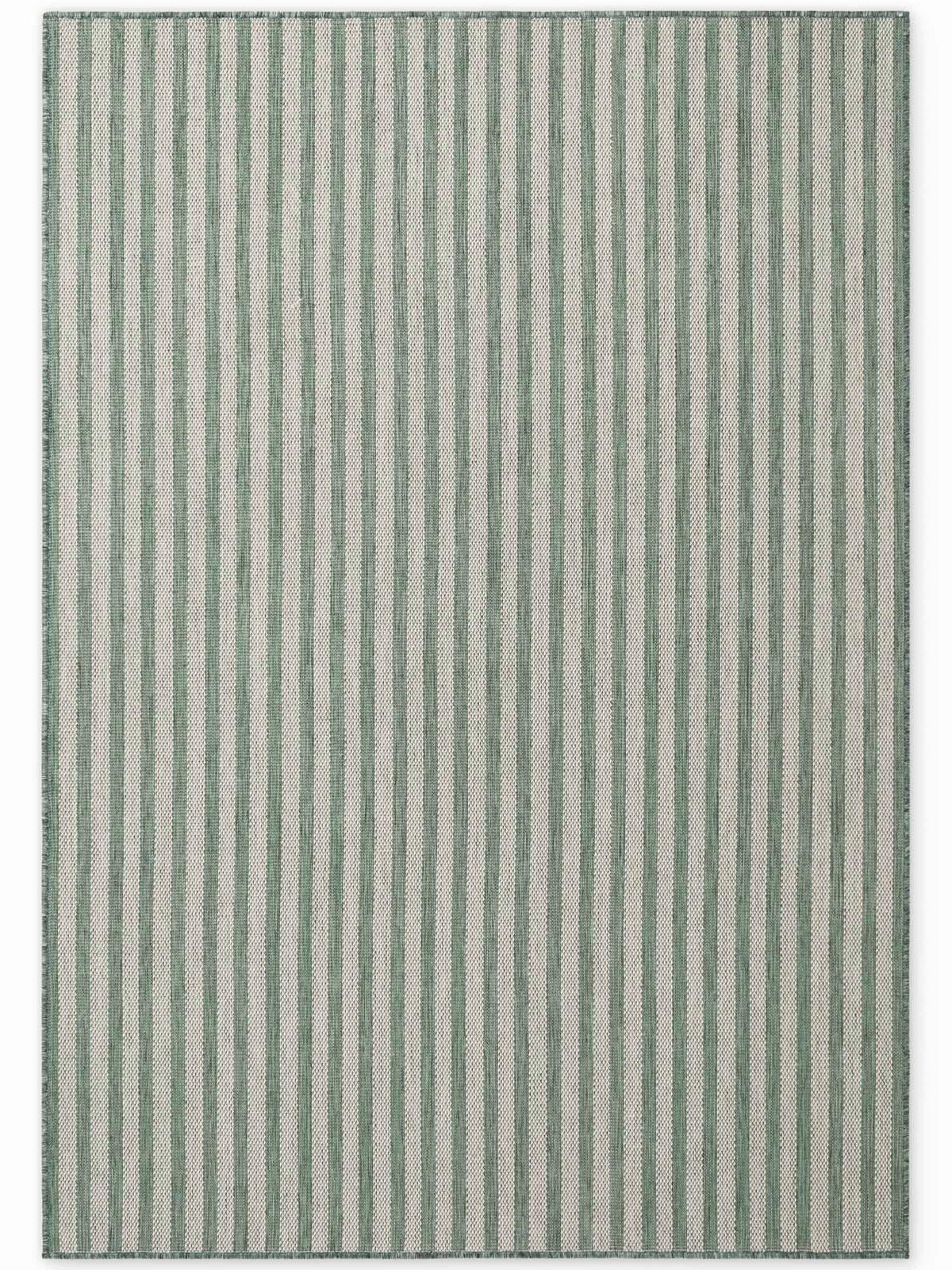 FLACHWEBETEPPICH 160/230 cm Haringey Grün, Weiß rechteckig  - Weiß/Grün, Design, Kunststoff (160/230cm)