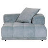 SOFAELEMENT in Plüsch Mintgrün  - Schwarz/Mintgrün, KONVENTIONELL, Kunststoff/Textil (125/66/155cm) - Carryhome