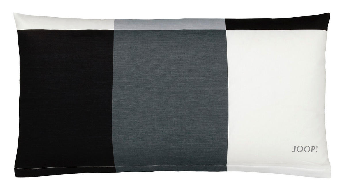 BETTWÄSCHE Plaza Squares Makosatin 140/200 cm  - Schwarz, Basics, Textil (140/200cm) - Joop!