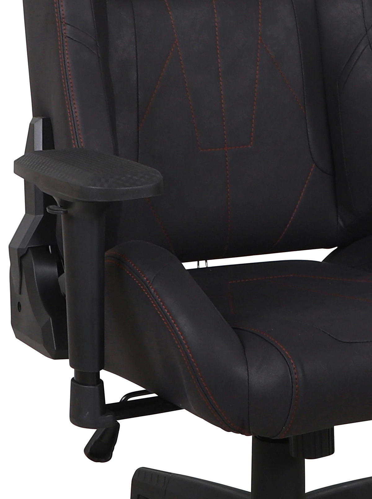 GAMINGSTUHL Schwarz Kunststoff, Textil   - Rot/Schwarz, Design, Kunststoff/Textil (73/130-140/67cm) - Venda