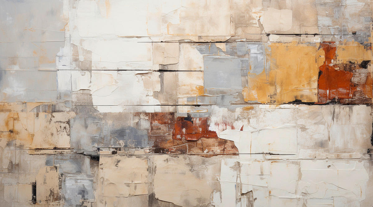 LEINWANDBILD Abstraktes 180/100 cm  - Multicolor, Basics, Holz/Papier (180/100cm) - Euroart