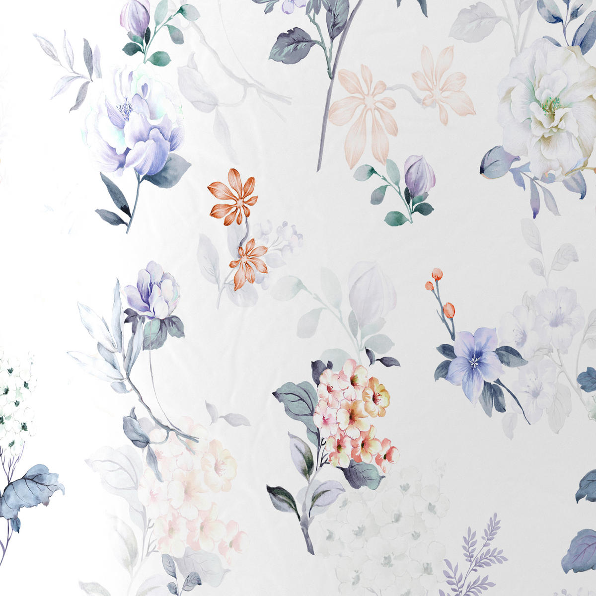 POSTELJNINA BLOSSOM 200/240 cm saten večbarvno  - večbarvno, Konvencionalno, tekstil (200/240cm) - Esposa
