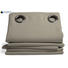 WÄRMESCHUTZVORHANG Verdunkelung 145/260 cm - Taupe, Textil/Metall (145/260cm)