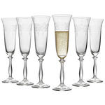 SEKTGLAS-SET 6-teilig  - Klar, Trend, Glas (0,19l) - Novel