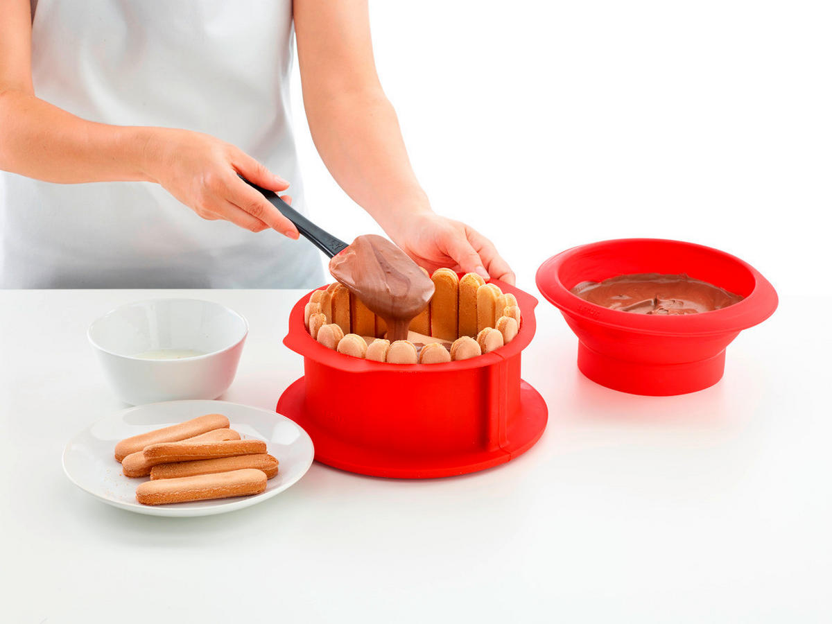 PEKAČ         - rdeča, Basics, umetna masa (18/9.9/18cm) - LEKUE