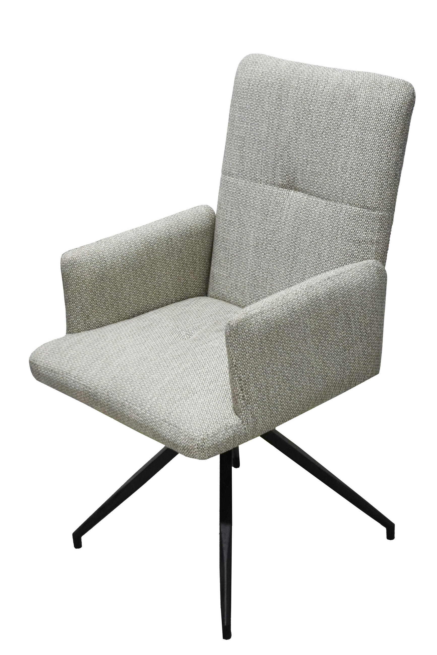 DREHSTUHL Anthrazit, Hellgrau  - Anthrazit/Hellgrau, Basics, Textil/Metall (56/94/62cm) - Gardenson