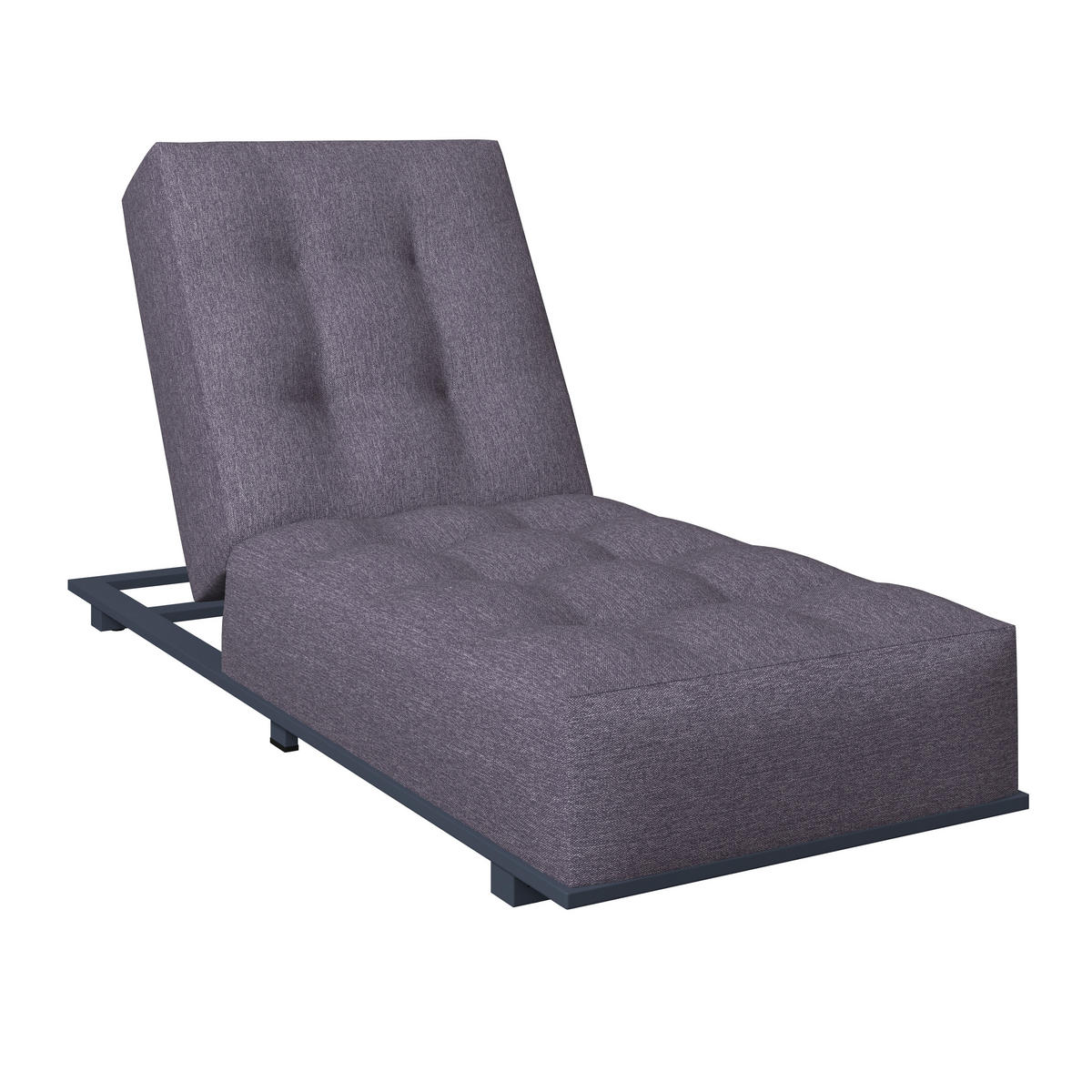 ZÁHRADNÉ LEŽADLO kov, textil - biela/tmavosivá, Modern, kov/textil (200/31/75cm) - Ambia Garden