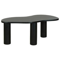 COUCHTISCH Akazie massiv Freiform Schwarz  - Schwarz, Design, Holz (110/45/55cm) - MID.YOU