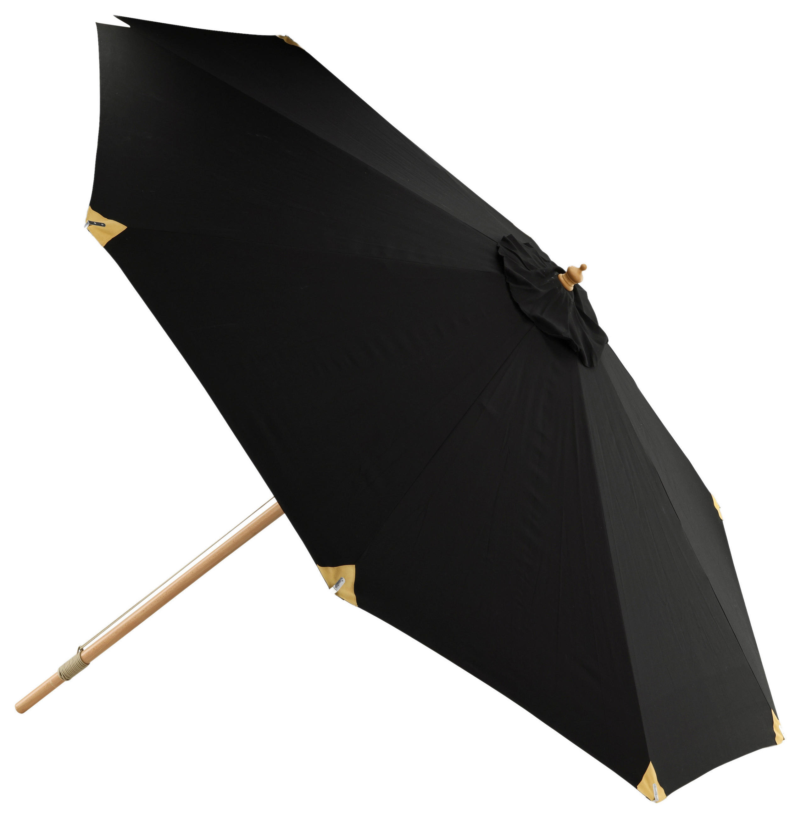 SONNENSCHIRM 330 cm  - Schwarz, KONVENTIONELL (330/258/330cm) - Gardenson