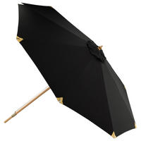 SONNENSCHIRM 330 cm  - Schwarz, KONVENTIONELL (330/258/330cm) - Gardenson