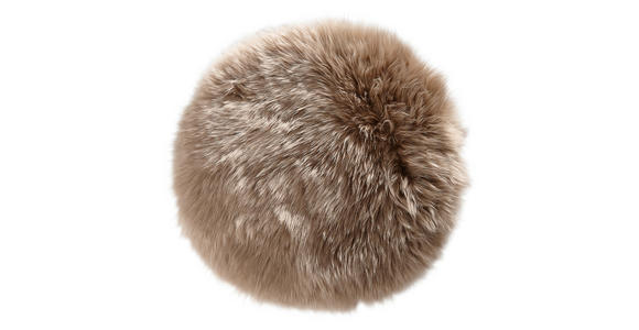 SITZKISSEN 34 cm - Taupe, KONVENTIONELL, Textil/Fell (34cm) - Esposa
