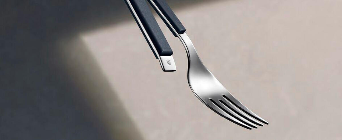 BESTECKSET Emotion 30-teilig Edelstahl  für 6 Personen  - Blau, Basics, Metall (12,5/12,5/25cm) - WMF