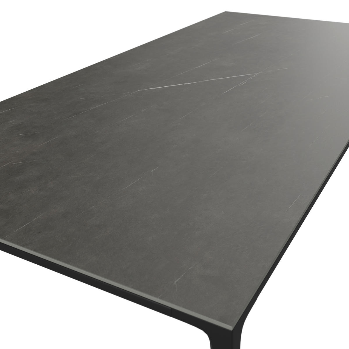 GARTENTISCH Metall, Stein Anthrazit rechteckig  - Anthrazit, Design, Stein/Metall (220/100/73,5cm) - Dieter Knoll