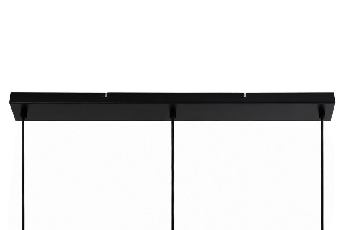 HÄNGELEUCHTE Sinj 87/22/175 cm  - Roségold/Schwarz, Design, Glas/Metall (87/22/175cm) - Novel
