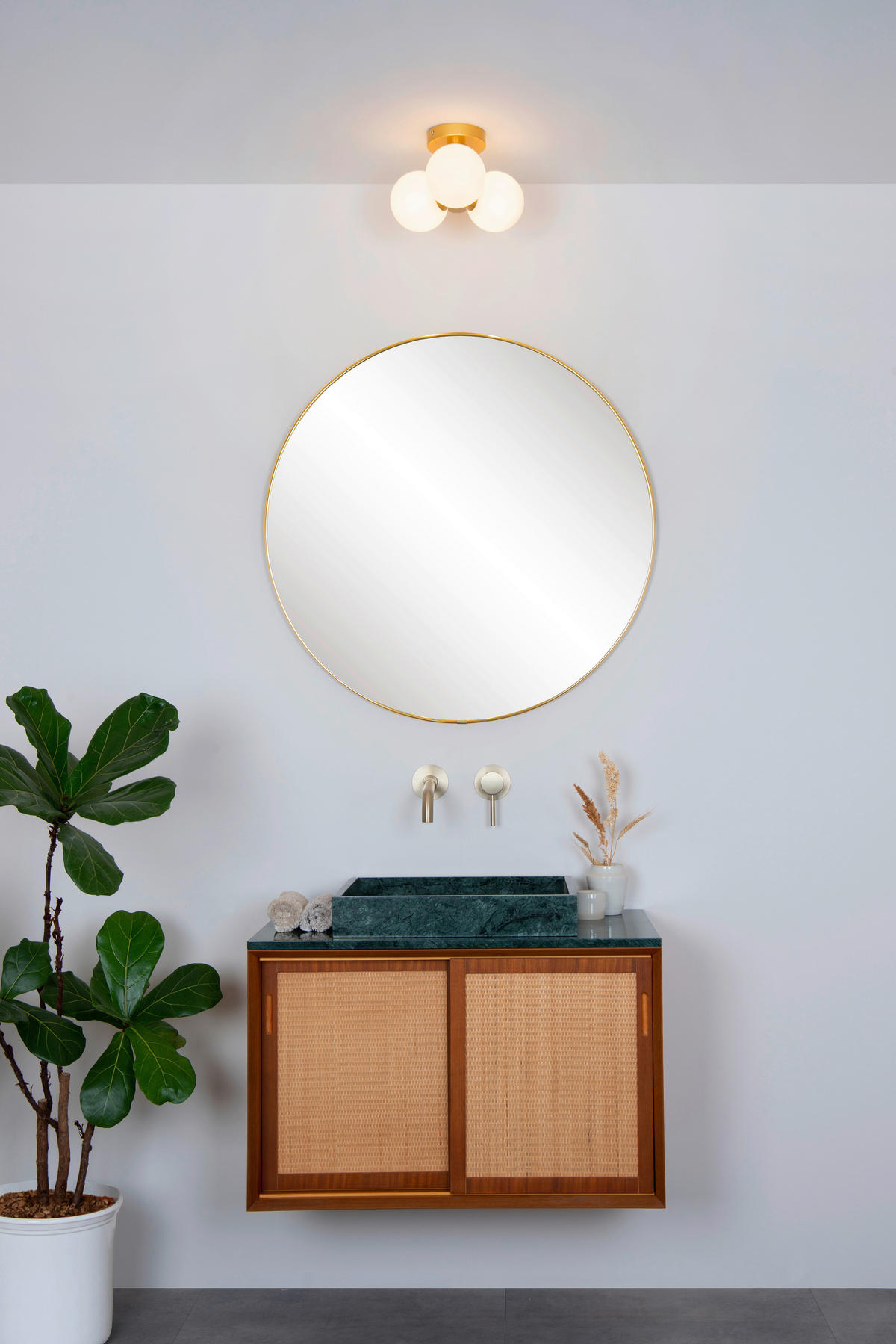 BADEZIMMER-DECKENLEUCHTE TRUDY 28/28/18 cm   - KONVENTIONELL, Glas (28/28/18cm) - Lucide