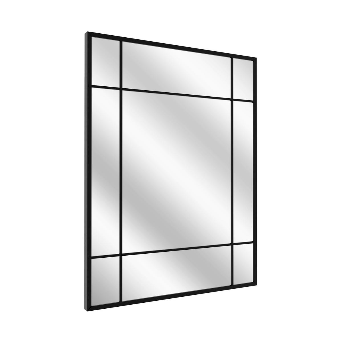 DEKOSPIEGEL  69/95 cm   in rechteckig  - Schwarz, Basics, Glas/Holz (69/95cm)