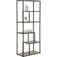 REGAL Naturfarben, Schwarz  - Schwarz/Naturfarben, Basics, Holzwerkstoff/Metall (70/170/33cm) - Xora