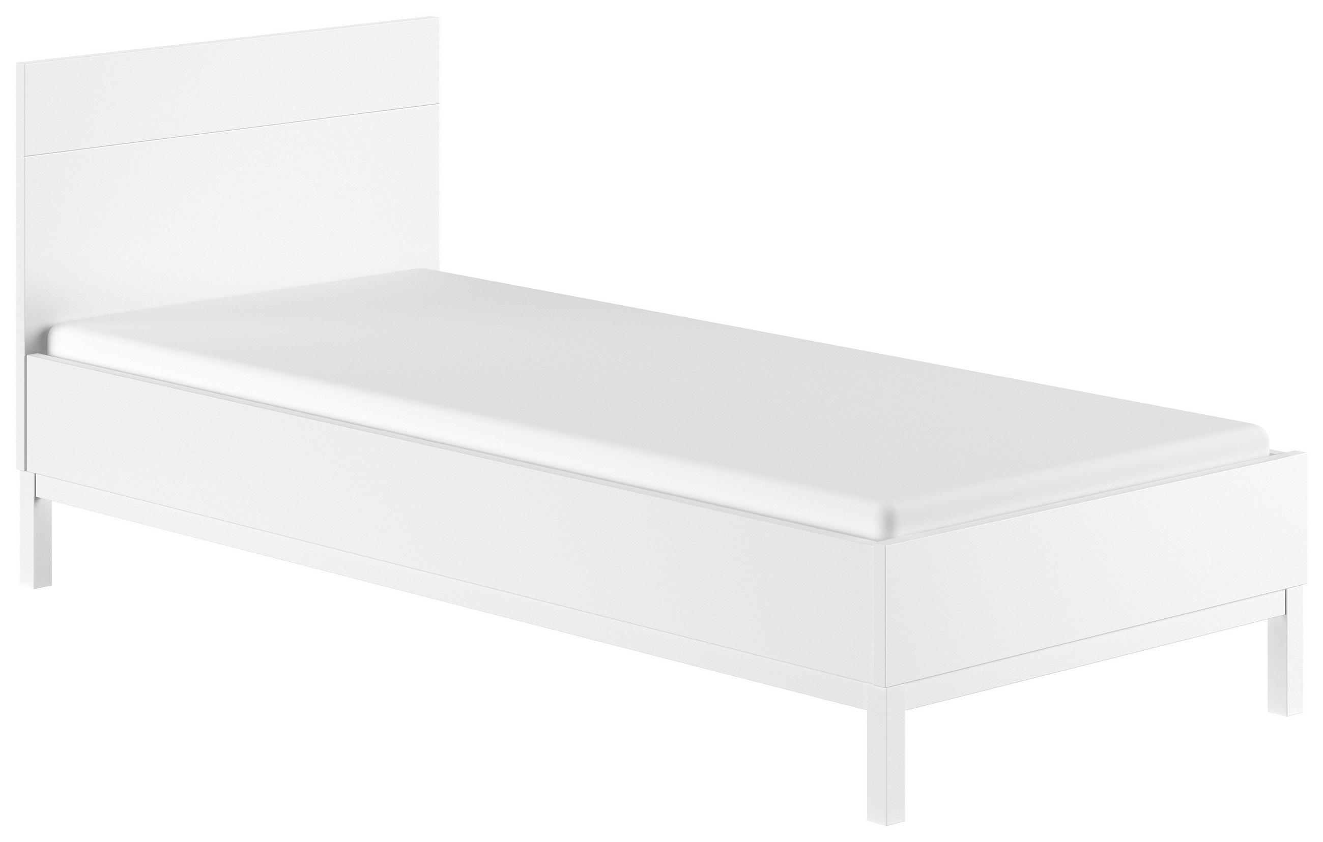 BETT 90/200 cm  in Weiß  - Weiß, MODERN, Holz (90/200cm) - Vipack