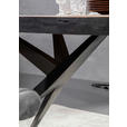 ESSTISCH in Holz, Metall 200/100/76 cm - Schwarz/Akaziefarben, Design, Holz/Metall (200/100/76cm) - Landscape