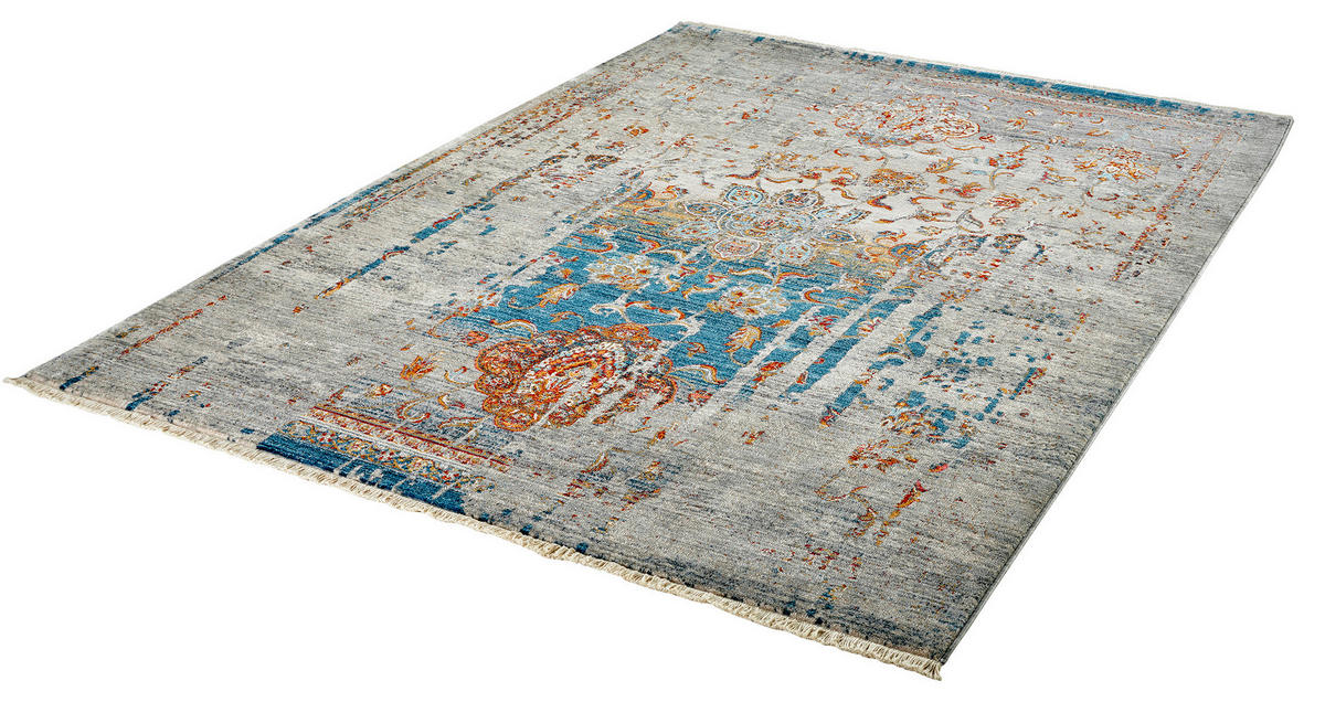 WEBTEPPICH 200/285 cm My Laos  - Blau/Cognac, Design, Textil (200/285cm) - Novel