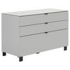 SIDEBOARD 110,1/73,1/52,5 cm  in Grau, Hellgrau  - Hellgrau/Schwarz, Design, Glas/Holzwerkstoff (110,1/73,1/52,5cm) - Hom`in