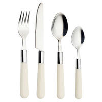 BESTECKSET  16-teilig  - Creme, Design, Kunststoff/Metall - Echtwerk