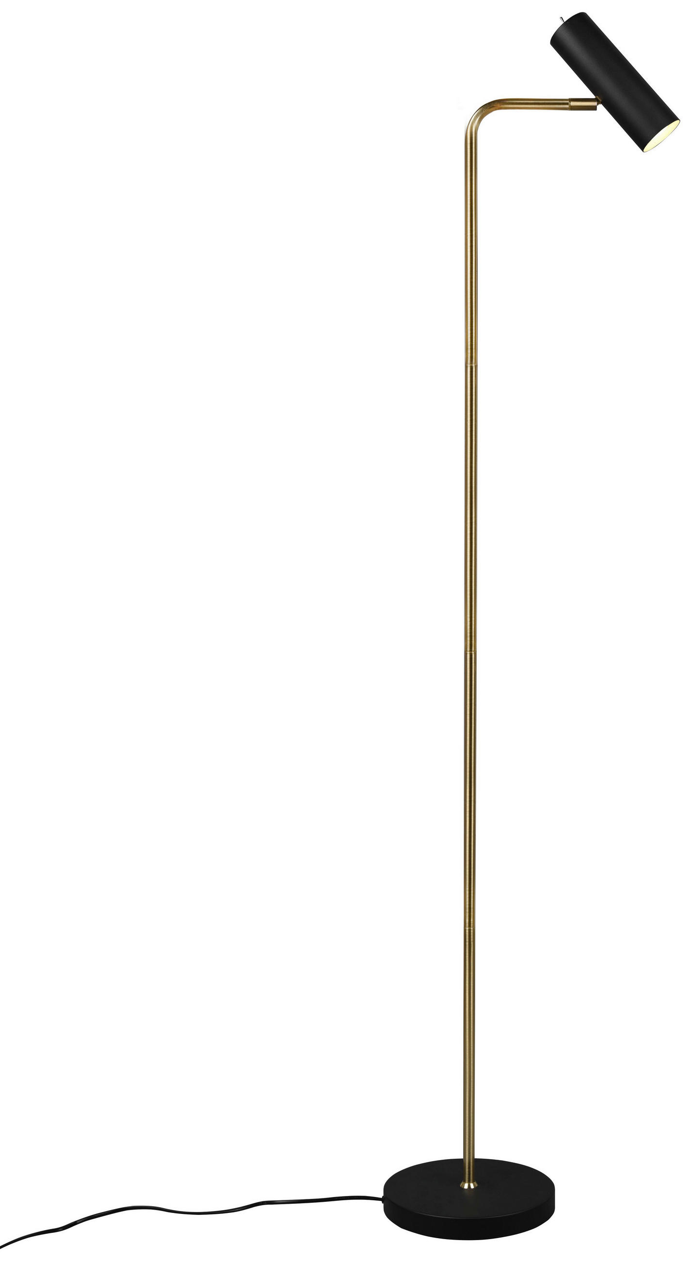 STEHLEUCHTE MARLEY - Messingfarben/Goldfarben, Design, Metall (151/23/39cm) - Trio Leuchten