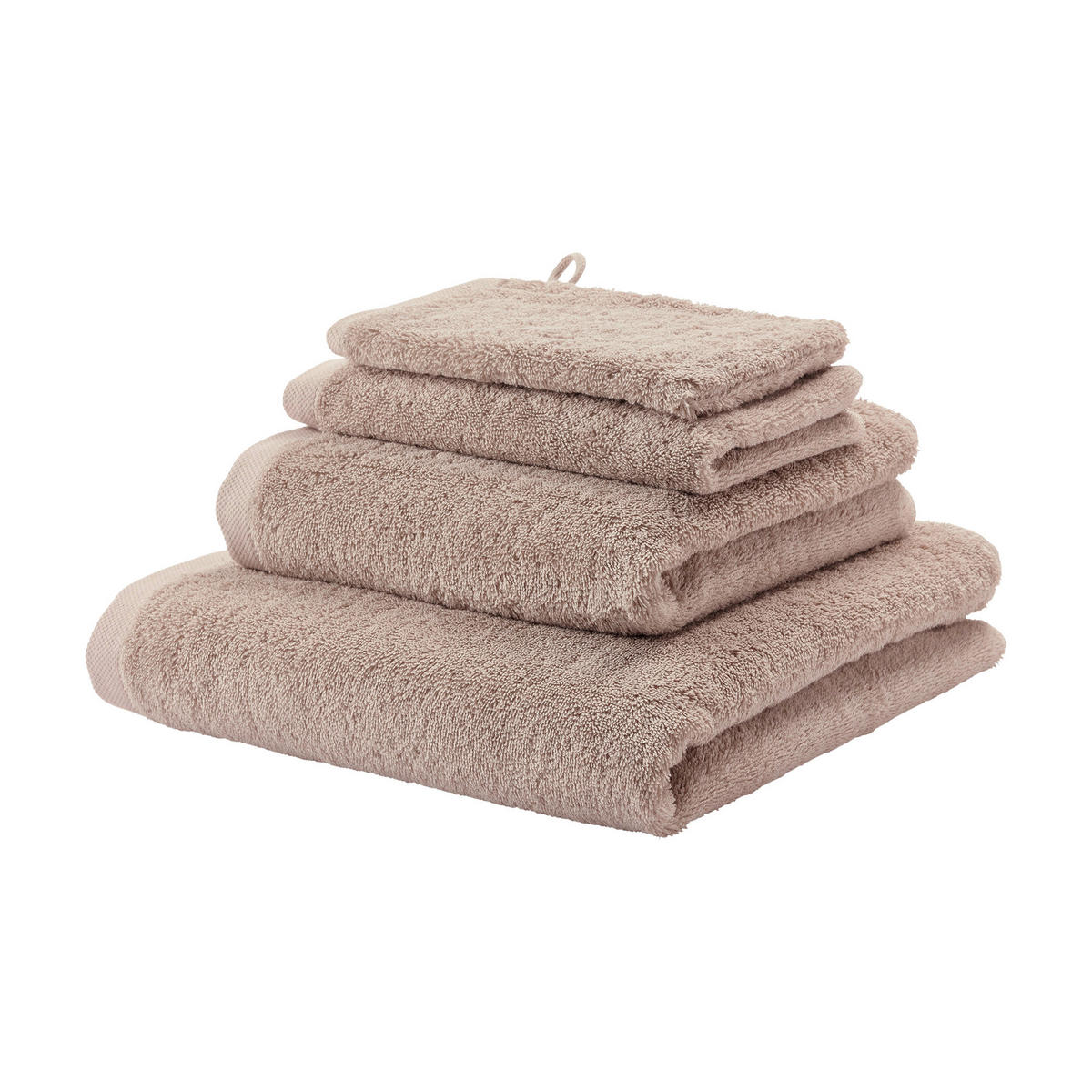 HANDTUCH London Hellbraun  - Hellbraun, Basics, Textil (55/100cm) - Aquanova