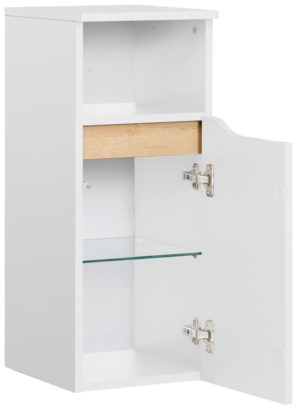 UNTERSCHRANK 30/72/33 cm   - Eichefarben/Weiß, KONVENTIONELL, Glas/Holzwerkstoff (30/72/33cm) - Pelipal