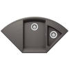 SPÜLE LOTC150ASIL  - Grau, Basics, Stein (108,2/57,5cm) - Schock