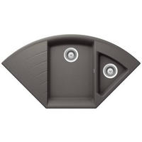 SPÜLE LOTC150ASIL  - Grau, Basics, Stein (108,2/57,5cm) - Schock