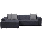 ECKSOFA Anthrazit Chenille  - Dunkelgrau/Anthrazit, KONVENTIONELL, Kunststoff/Textil (188/280cm) - Carryhome