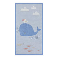 KINDERTEPPICH 70/140 cm Whale Buddy  - Blau/Pastellblau, Trend, Textil (70/140cm) - Esprit