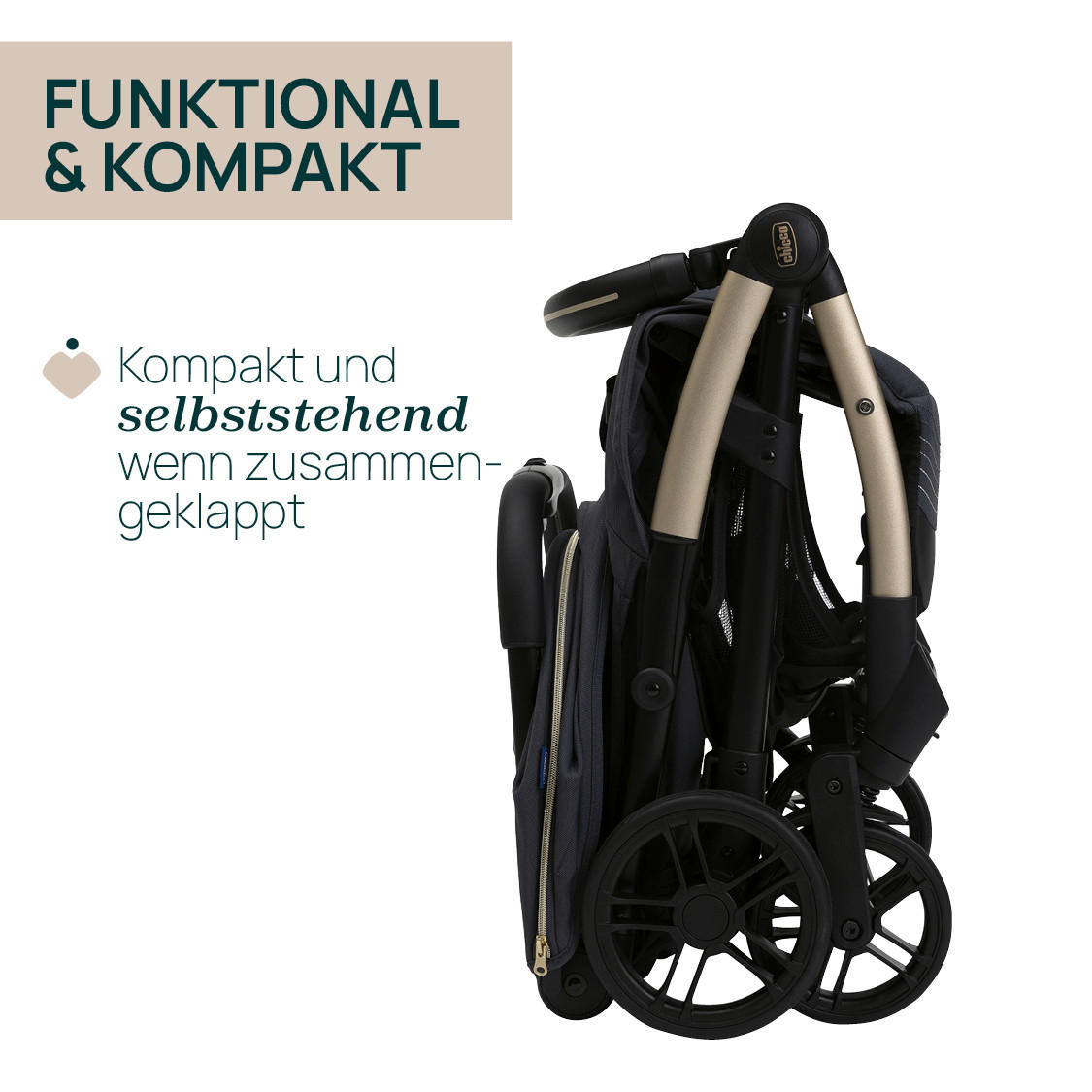 BUGGY GOODY XPLUS  - Dunkelgrau, Basics, Textil/Metall (47/86/106cm) - Chicco