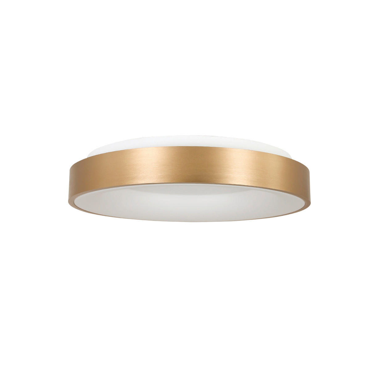 LED-DECKENLEUCHTE Ringlede 38/9 cm   - Goldfarben, Basics, Kunststoff/Metall (38/9cm)